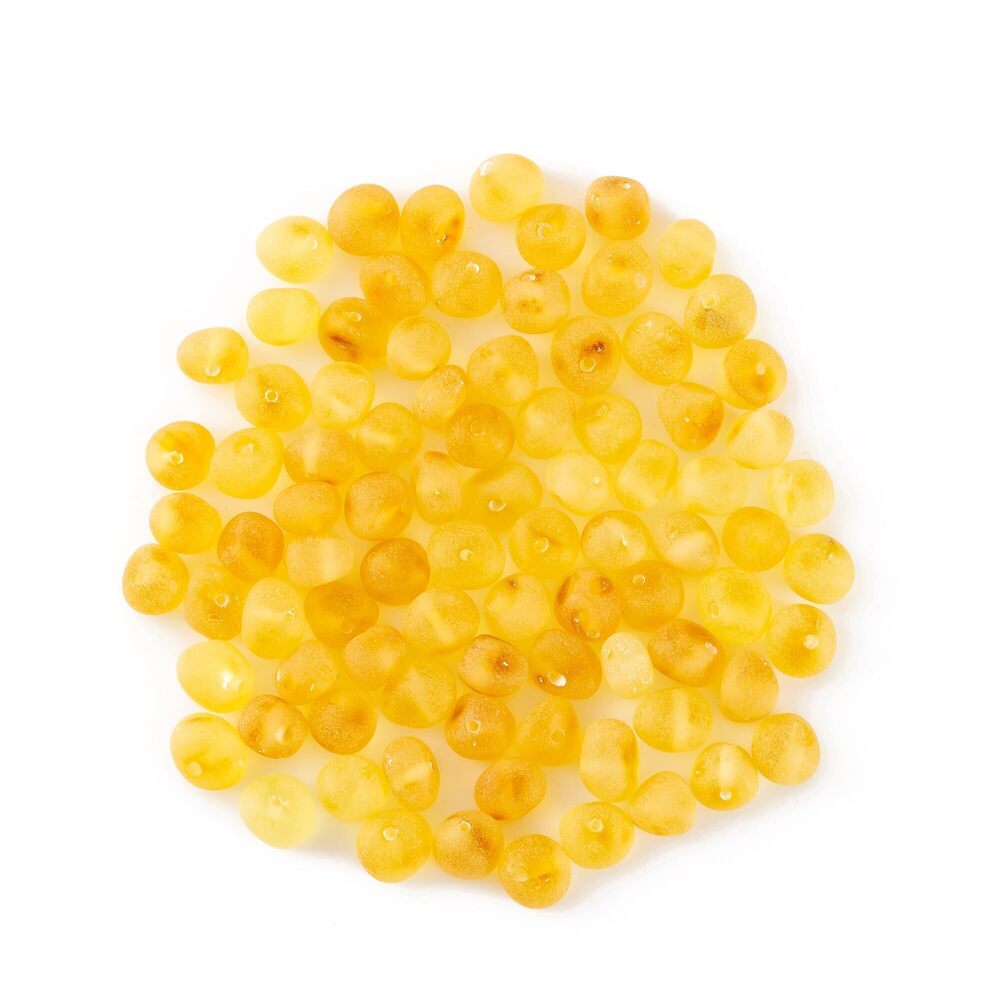 1505 Baltic Polished Amber Loose Bead with drilled Hole - 10 Grams - 6-8 mm
